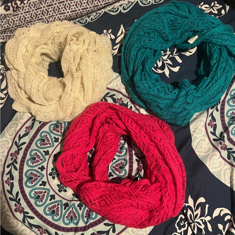 BUNDLE: 3 Multi Colored Scarves